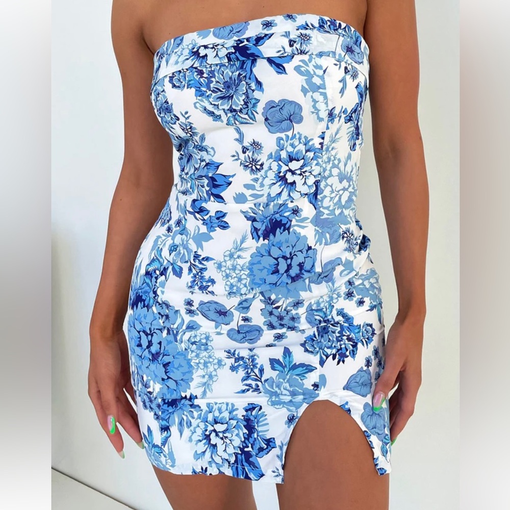 THATSSOFETCH blue charm dress